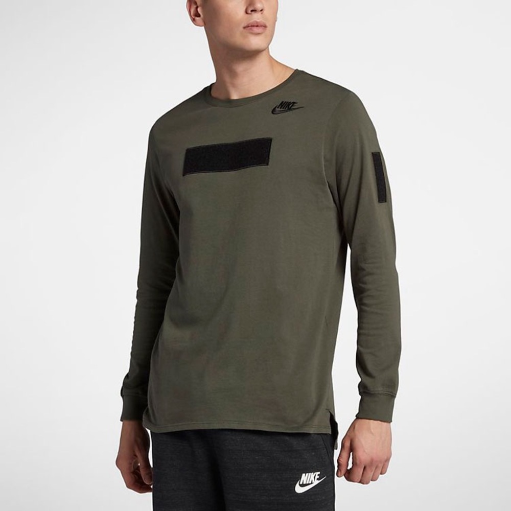 Nike Velcro Sportswear Long sleeve T Shirt - Picture 1 of 10